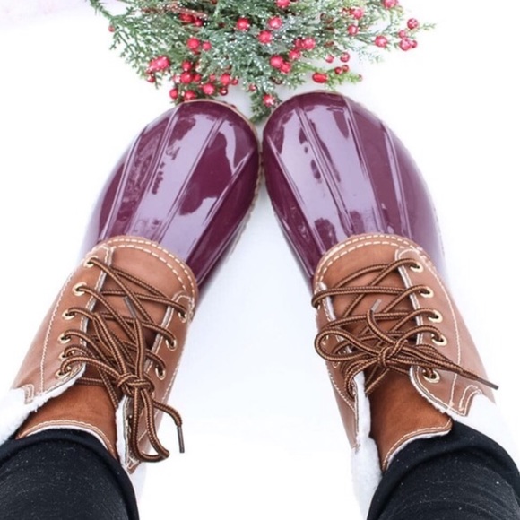 Twilight Gypsy Collective Shoes - Wine Duck Snow Boots